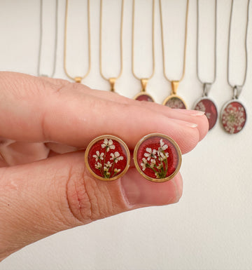 Brinco renda de rainha - vermelho