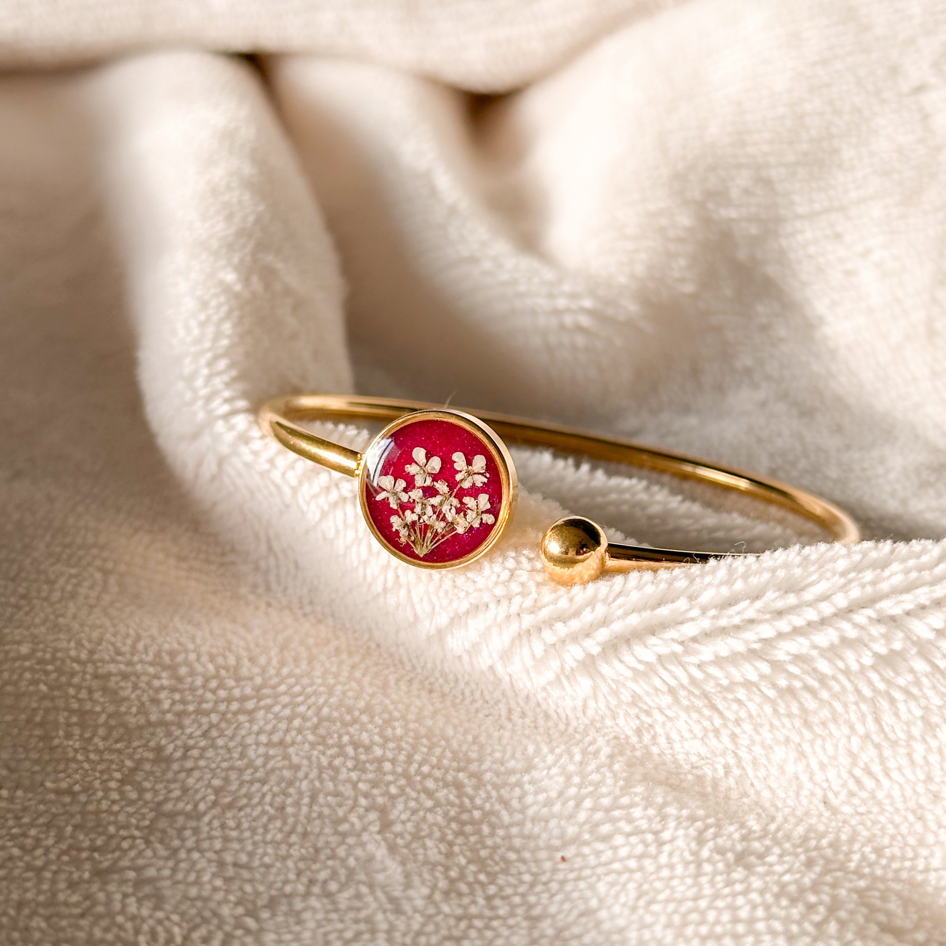 Pulseira renda da rainha - vinho