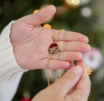 Pulseira renda da rainha - vinho